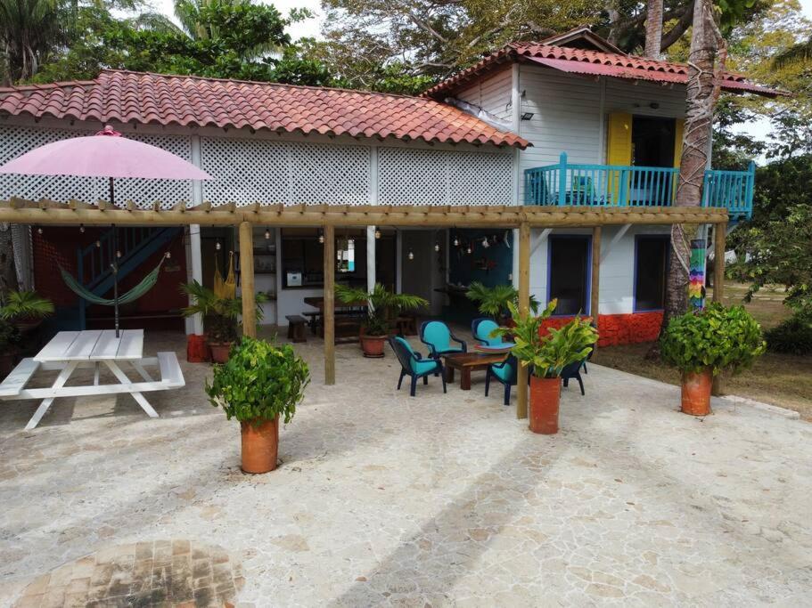 Casita Caribe en reserva natural, playa privada, kayaks, wifi, aire acondicionado Villa San Onofre Exterior foto